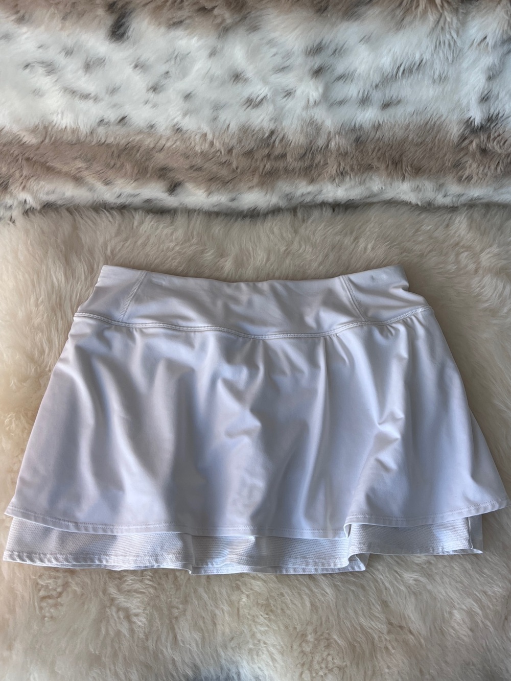 Athleta White Athletic Skort with Built-In Shorts